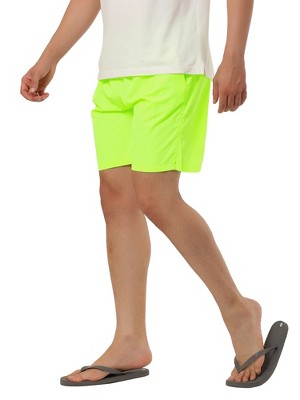 TATT 21 Men's Summer Casual Beach Drawstring Surfing Mesh Lining Board Shorts Yellow 28 — фото 5