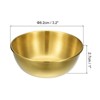 Unique Bargains Thick Stainless Steel Condiment Dishes for Kitchen Restaurant 3.2" Dia - 2 of 4