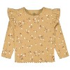 Gerber Toddler Girls' Double Ruffle Tops - Floral, 2-Pack - 3 of 4