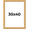 PosterPalooza | Embellished Gold Picture Frame - UV Acrylic, Foam Board Backing, Hanging Hardware - 2 of 4