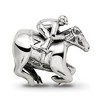 Black Bow Jewelry Sterling Silver Race Horse Bead Charm - 4 of 4