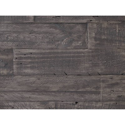 Rustic Gray Weathered Pine Round Coffee Table, 40"