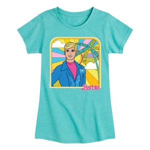 Girls' - Barbie - Retro Malibu Ken Fitted Short Sleeve Graphic T-Shirt - 1 of 4
