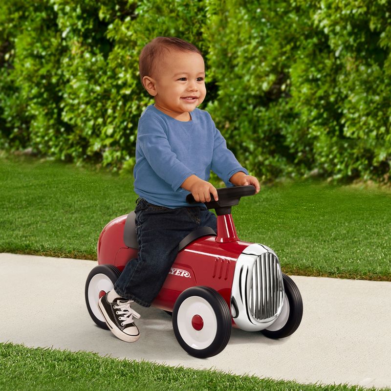 Radio Flyer 608Z Classic Style Design Steel Body Kids Little Red Roaster with Durable Quiet Drive Rubber Tires and Fun Sound Horn, 6 of 8