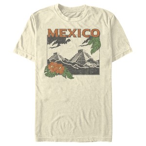 Men's Lost Gods Mexico Pyramid Scene T-Shirt - 1 of 4