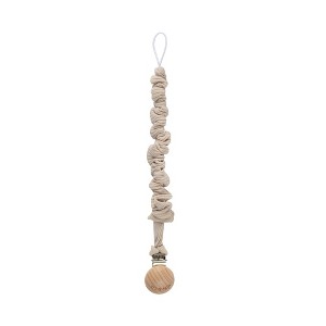 Ely's & Co. - Ribbed Cotton Baby Pacifier Clip - 1 of 4