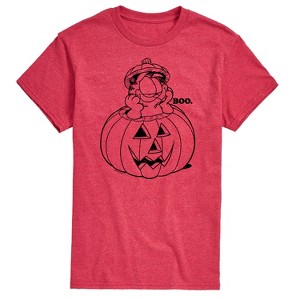 Men's - Garfield - Halloween Pumkin Boo Short Sleeve Graphic T-Shirt - 1 of 4