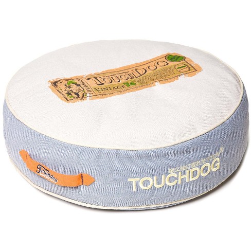 Touchdog Surround-View Original Classical Denim Rounded Designer Dog Bed - image 1 of 2