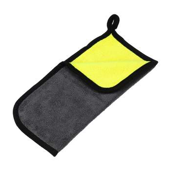Unique Bargains Absorbent Synthetic Drying Chamois Towel Car Auto Wash  Cleaning Cloth Yellow