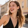 925 Sterling Silver Dangle Earrings for Women, 14K Gold Plated French Leverback Earrings, Hypoallergenic Lightweight Statement - 3 of 4