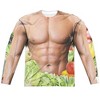 Men's Vegan Hero (Front Back Print) Long Sleeve Costume T-Shirt - 2 of 4