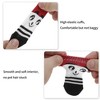 Unique Bargains Dog Cats Non-Slip Socks Paw Protection and Traction Black Red White 4 Pcs - 3 of 4