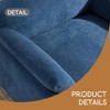 50*43" Oversized Chenille Single Sofa Chair,Wide and Deep Seat Accent Chair,Modern Upholstered Comfy Armchair with Pillows - Leovsnove - 4 of 4