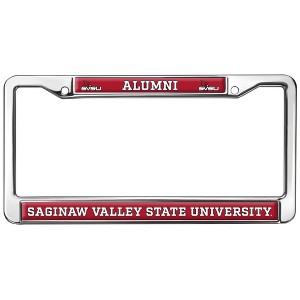 Saginaw Valley State Alumni Logo Full Size Standard License Plate Metal Frame - 1 of 4