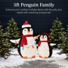 Best Choice Products 2-Piece Lighted 3ft Pop-Up Penguin Family Outdoor Christmas Decoration w/ 150 LED Lights - 2 of 4