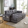 CAVINAS Sleeper Sofa Couch Bed, Oversized Chaise Lounge Chair with UPS Charging Port and Side Pocket - 4 of 4