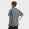 Girls' Holiday Snoopy Oversized Graphic T-Shirt - art class™ Gray - 3 of 4