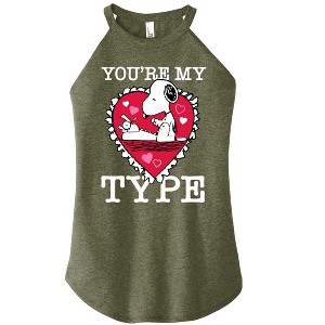 Women's - Peanuts - You're My Type Graphic High Neck Tank - 1 of 3