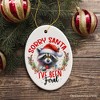 Sorry Santa I've Been Feral Ornament, Funny Raccoon Christmas Gift and Decor| OrnamentallyYou - 4 of 4