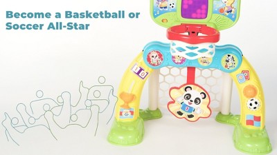 VTech KidiSports Basketball – Interaktiver Basketballkorb inkl. Ball für  das Kinderzimmer mit Bewegungssensor und Punktezähler – Für Kinder von 3-8  Jahren[Exklusiv bei ]: : Spielzeug