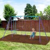 Outsunny Metal Swing Set for Backyard for Ages 3-8 - image 3 of 4