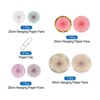 Unique Bargains Party Decoration Hanging Paper Fan with Clips 8 Pcs - 3 of 4