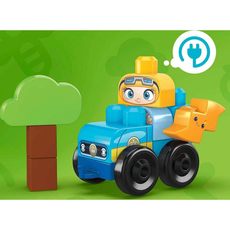 MEGA BLOKS Toy Blocks Build &#38; Learn Eco House with 4 Figures - 88pcs, 4 of 7
