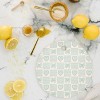 Doodle By Meg Blue Bow Checkered Print Cutting Board - Round - 2 of 3