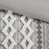 Okak Queen/King 3-Piece Cotton Chenille Printed Bed Duvet Cover Set Mini Set,Comfortable Coverlet Bedding Sets,Machine Washable - 4 of 4