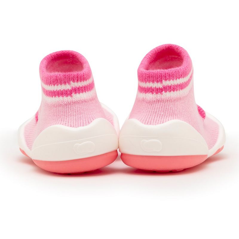 Komuello Baby Girl First Walk Sock Shoes Piglet Pink, 4 of 9