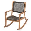 Cesicia 2 Pieces Patio Rocking Chair Set, Comfortable Garden Porch Chairs for Backyard, Balcony, and Poolside - 3 of 4