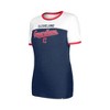 MLB Cleveland Guardians Women's Bi-Blend Ringer T-Shirt - 3 of 4