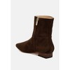 Hakra Flared Heel Suede Boots Women - 3 of 4