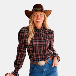 Women's Chic Rustic Charm Plaid - Cupshe - 1 of 4