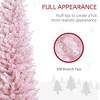NAYSAYE 6ft Artificial Christmas Tree Pencil Xmas Tree with 390 PVC Branch Tips for Indoor Holiday Home Office, Pink, 21.75"*21.75"*70.75" - 4 of 4