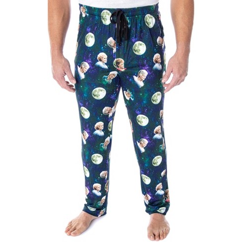 Golden Girls Men s 4 Character Moon Allover Sleep Lounge Pajama Pants 2XL Multicoloured