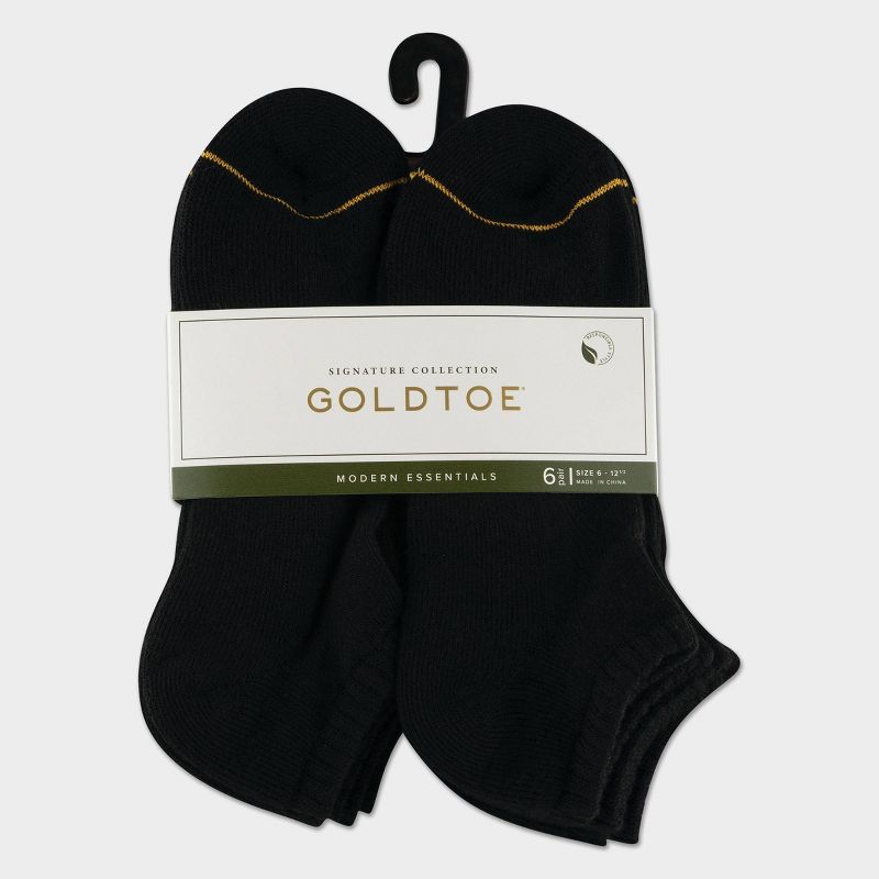 Signature Gold by GOLDTOE Men's Modern Essential No Show Socks 6pk - 6-12.5, 5 of 6