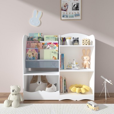 Vynxaria Toy Storage Organizer: Kids Bookshelf with Legs, Multifunctional Storage for Kids' Room, Living Room, Nursery - Stylish & Practical