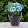 Unique Bargains Artificial Plants Rose Plastic 3.74"x3.74"x7.48" 1 Pc - 2 of 4