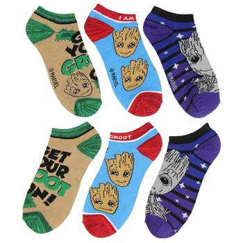 Marvel Guardians of The Galaxy I Am Groot 3 Pack Ankle Socks Multicoloured