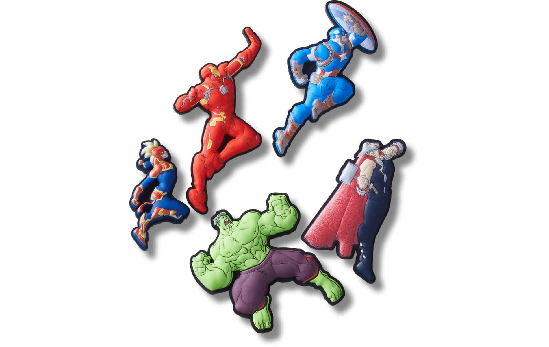 Crocs Jibbitz Marvel Super Heroes Shoe Charms 5-Pack