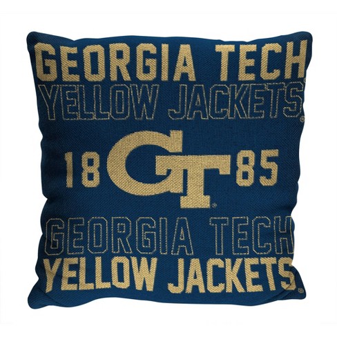 Ncaa Georgia Tech Yellow Jackets Stacked Woven Pillow : Target