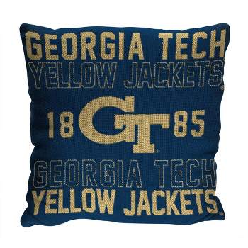 NCAA Georgia Tech Yellow Jackets Stacked Woven Pillow