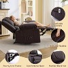Manual Recliner Chair with Heating & Massage, 135° Back/Forward Tilt, Side Pocket, Brown/Gray/Coffee/Black Options - 2 of 4