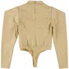 I.N.C International Concepts Womens Faux Leather Bodysuit Jumpsuit, Beige, X-Large - 2 of 2