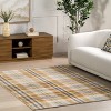 Nuloom Fiorella Plaid 5x8 Indoor Area Rug for Living Room Bedroom Dining Room Kitchen, Orange And Grey/Grey - 2 of 4