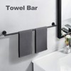WOWOW 36 in. Stainless Steel Wall Mounted Single Towel Bar in Brushed Nickel - 2 of 4