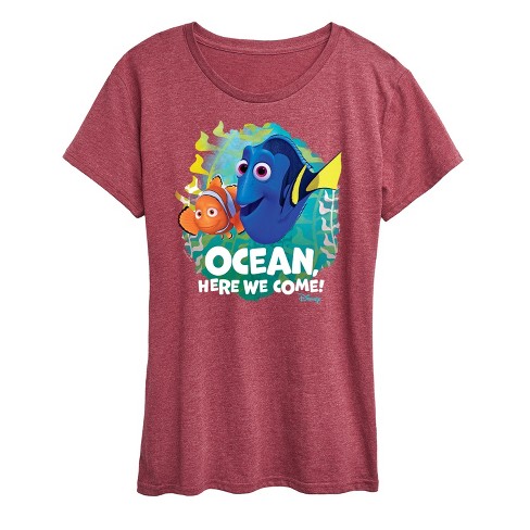 Women's - Disney - Ocean Here We Come Short Sleeve Graphic T-Shirt - image 1 of 4