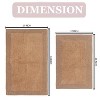 Home Weavers Luxury Collection 100% Cotton Tufted Bathroom Rug Set, Non-Slip Latex Bath Rug Set - 3 of 4