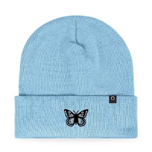 Dalix Butterfly Embroidered Beanie Insect Warm Winter Knit Hat for Women - 1 of 4